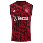 23-24 Manchester United Pre-Match Vest Jersey Red
