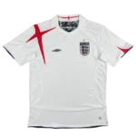 2006 England Retro Soccer Jersey Home Replica World Cup