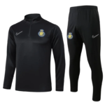2024/2025 Al-Nassr Half-Pull Training Suit Black Football Shirt