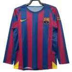 2005/06 Barcelona Retro Long Sleeve UCL Edition Home Jersey