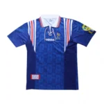 1996 France Retro Jersey Home Euro Cup