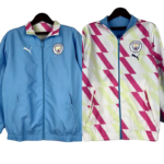2023/2024 Manchester City Reversible Windbreaker Blue Soccer Jersey 1:1 Thai Quality