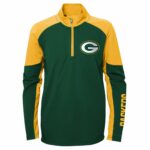 Green Bay Packers Audible 1/4 Pull Over Zip - Youth