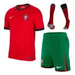 2024 Portugal Home Whole Kit(Jersey+Shorts+Socks) Euro