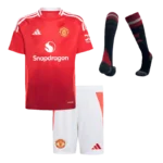 2024-25  Kids Manchester United Custom Home Full Soccer Kits