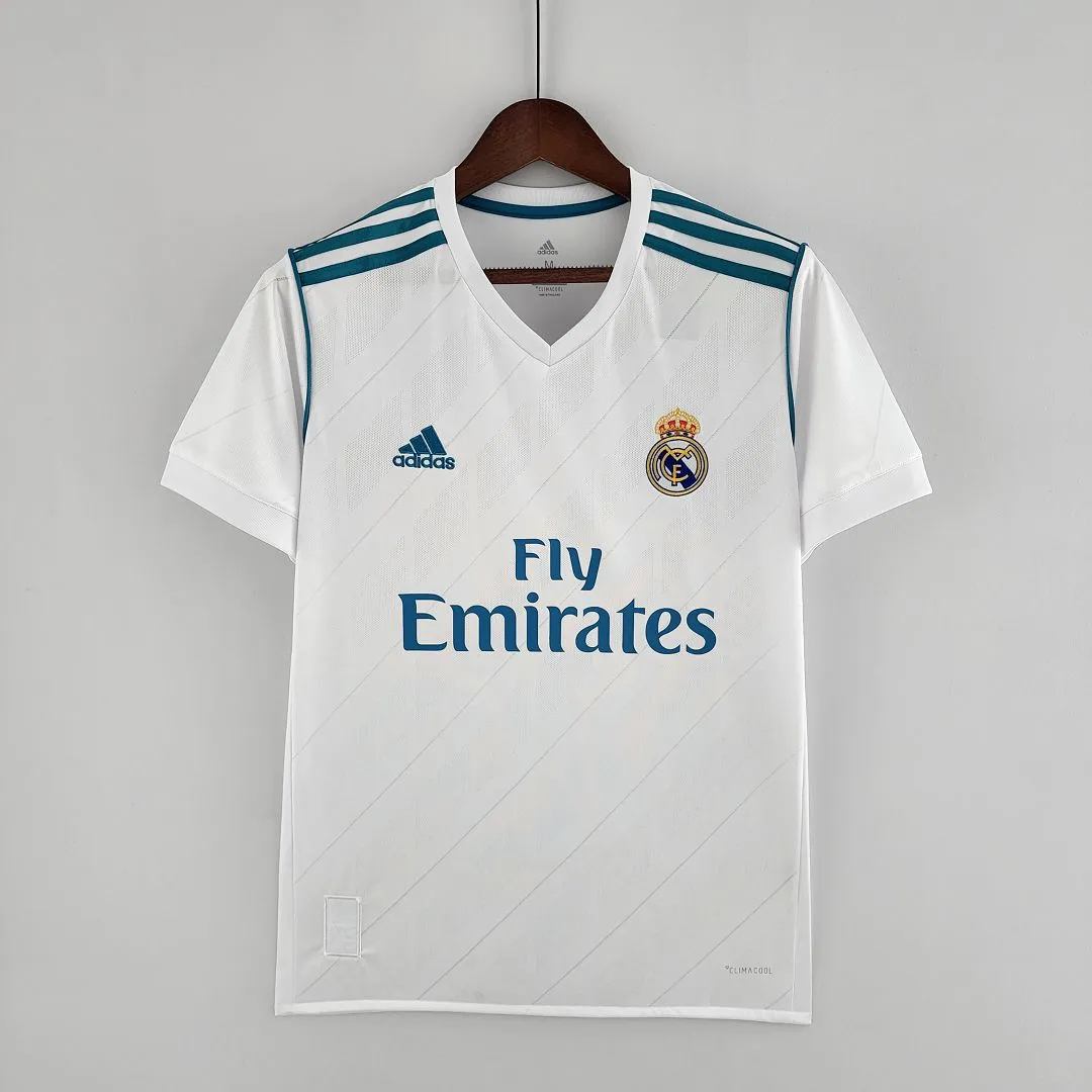 6d22ca761d.webp 2017/18 Real Madrid Retro Jersey Home - Image 1