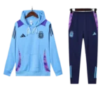 Adidas Argentina Nation 2024-25 Hooded Blue Training Tracksuit Kit