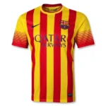 13-14 Barcelona Messi #10  XAVI #6 Retro Jersey Away