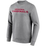 Arizona Cardinals Neutral Colour Wordmark Crew Sweatshirt - Mens - Big & Tall