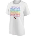 Arizona Cardinals Pride Graphic T-Shirt - White - Womens