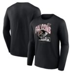 Atlanta Falcons End Around Helmet Graphic Long Sleeve T-Shirt - Mens