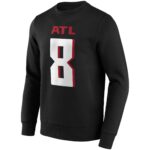 Atlanta Falcons Home Name & Number Crew Sweatshirt - Kyle Pitts - Mens