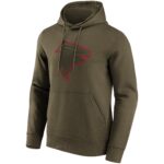 Atlanta Falcons Khaki Colour Pop Graphic Hoodie - Mens
