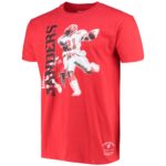 Atlanta Falcons Mitchell & Ness Stencil Font Player Tee Deion Sanders - Mens