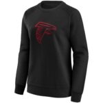 Atlanta Falcons Mono Logo Graphic Crew Sweatshirt - Womens