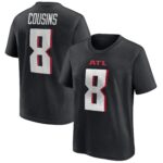 Atlanta Falcons Name & Number Graphic T-Shirt - Kirk Cousins 8 - Youth