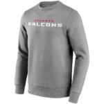 Atlanta Falcons Neutral Colour Wordmark Crew Sweatshirt - Mens - Big & Tall