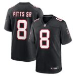 Atlanta Falcons Nike Alternate Game Jersey - Black - Kyle Pitts Sr. - Mens