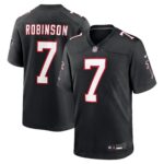 Atlanta Falcons Nike Game Alternate Jersey - Black - Bijan Robinson - Mens