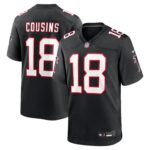 Atlanta Falcons Nike Game Alternate Jersey - Black - Kirk Cousins - Mens