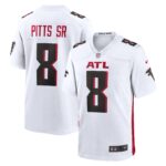 Atlanta Falcons Nike Road Game Jersey - White - Kyle Pitts Sr. - Youth