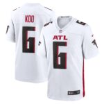 Atlanta Falcons Nike Road Game Jersey - White - Younghoe Koo - Youth