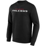 Atlanta Falcons Primary Colour Wordmark Crew Sweatshirt - Mens