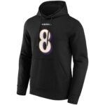 Baltimore Ravens Alternate Name & Number Hoodie - Lamar Jackson - Mens