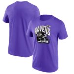 Baltimore Ravens End Around Helmet Graphic T-Shirt - Mens