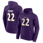 Baltimore Ravens Name & Number Graphic Hoodie - Derrick Henry 22 - Mens