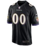 Baltimore Ravens Nike Game Alternate Jersey - Tough Black - Custom - Mens