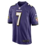Baltimore Ravens Nike Home Game Jersey - Purple - Rashod Bateman - Mens