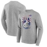 Buffalo Bills End Around Helmet Graphic Crew Sweatshirt - Mens