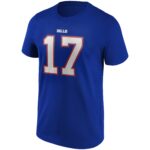 Buffalo Bills Home Name & Number T-Shirt - Josh Allen - Mens
