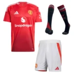 24-25 Manchester United Home Full Kit(Jersey+Shorts+Socks)