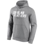 Carolina Panthers Neutral Colour Wordmark Hoodie - Mens - Big & Tall