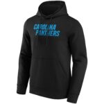Carolina Panthers Primary Colour Wordmark Hoodie - Mens - Big & Tall