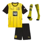 Kids Borussia Dortmund Custom Home Full Soccer Kits 2024-25