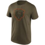 Chicago Bears Khaki Colour Pop Graphic T-Shirt - Mens