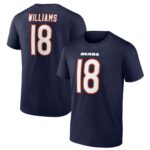 Chicago Bears Name & Number Graphic T-Shirt - Caleb Williams 18 - Mens