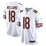 Chicago Bears Nike Game Road Jersey - NFL 2024 Draft First Round Pick - White - Caleb Williams  - Mens
