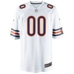 Chicago Bears Nike Game Road Jersey - White - Custom - Mens