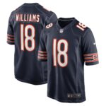 Chicago Bears Nike Home Game Jersey - Navy - Caleb Williams - Mens