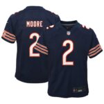 Chicago Bears Nike Home Game Jersey - Navy - D.J. Moore - Kids