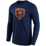 Chicago Bears Primary Colour Logo Long Sleeve T-Shirt - Mens