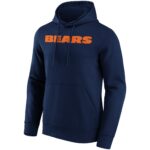 Chicago Bears Primary Colour Wordmark Hoodie - Mens