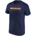 Chicago Bears Primary Colour Wordmark T-Shirt - Mens