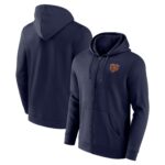 Chicago Bears Primary Logo Full Zip Hoodie - Mens