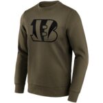 Cincinnati Bengals Fashion Preferred Logo Crew Sweatshirt - Mens