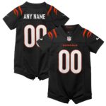 Cincinnati Bengals Home Jersey Romper - Custom - Newborn